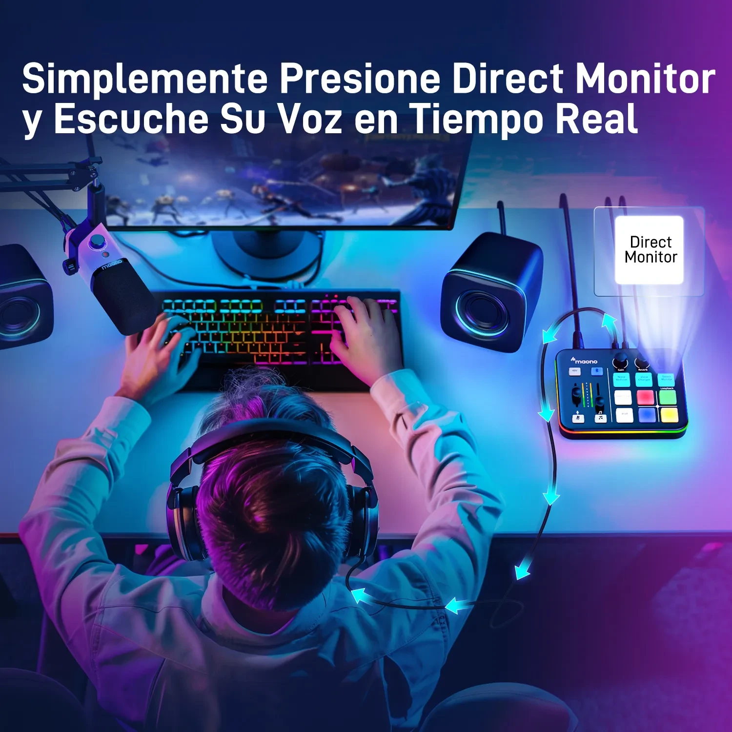 Mezclador de Audio para Streaming Gamer — foto 7