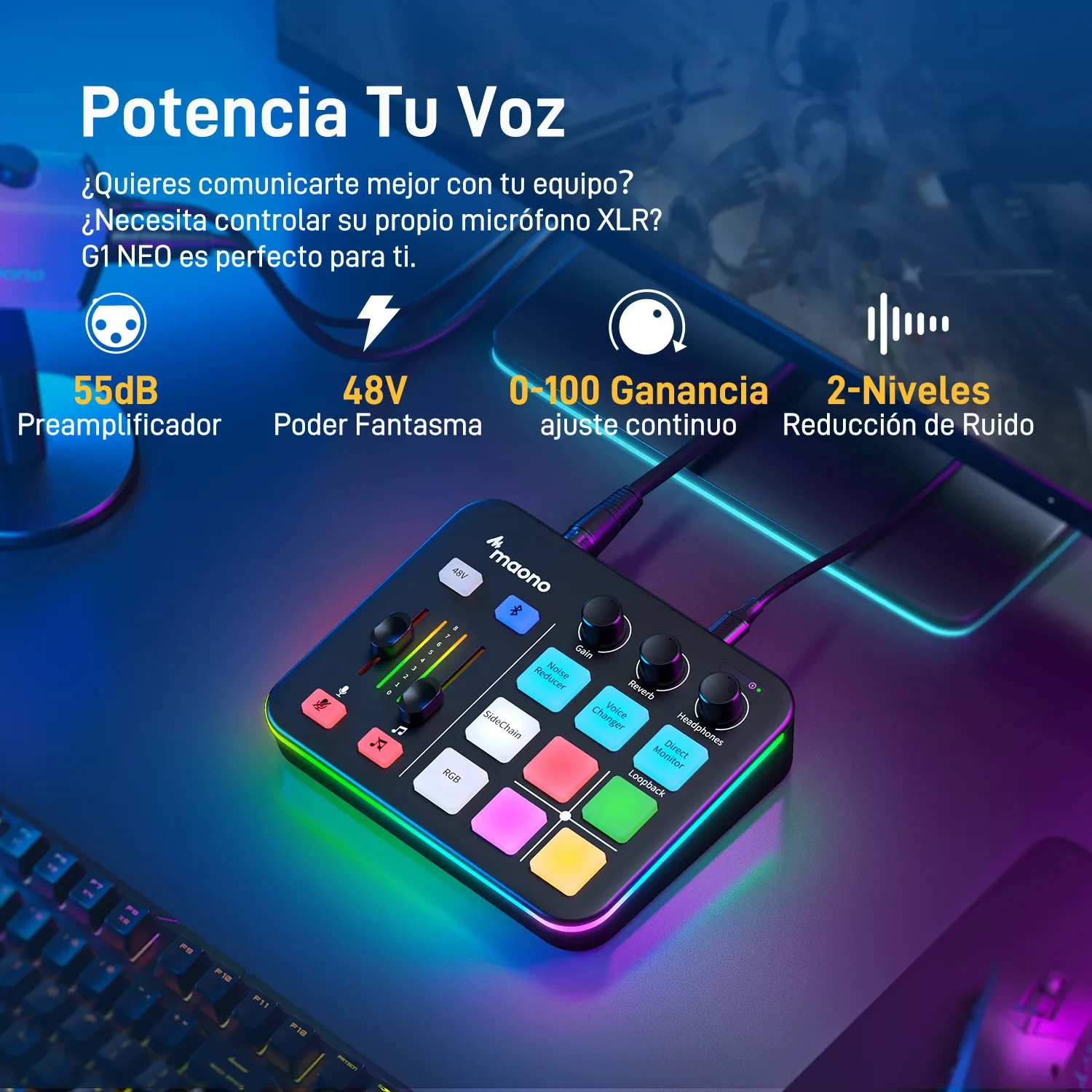 Mezclador de Audio para Streaming Gamer — foto 8