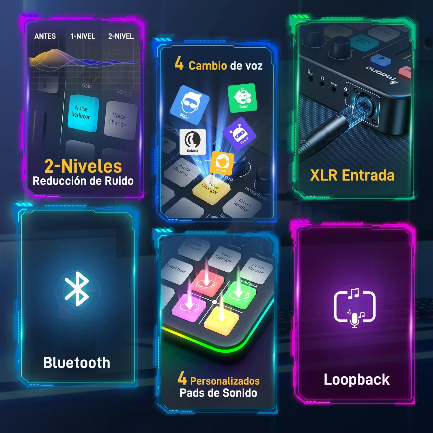 Mezclador de Audio para Streaming Gamer — foto 12