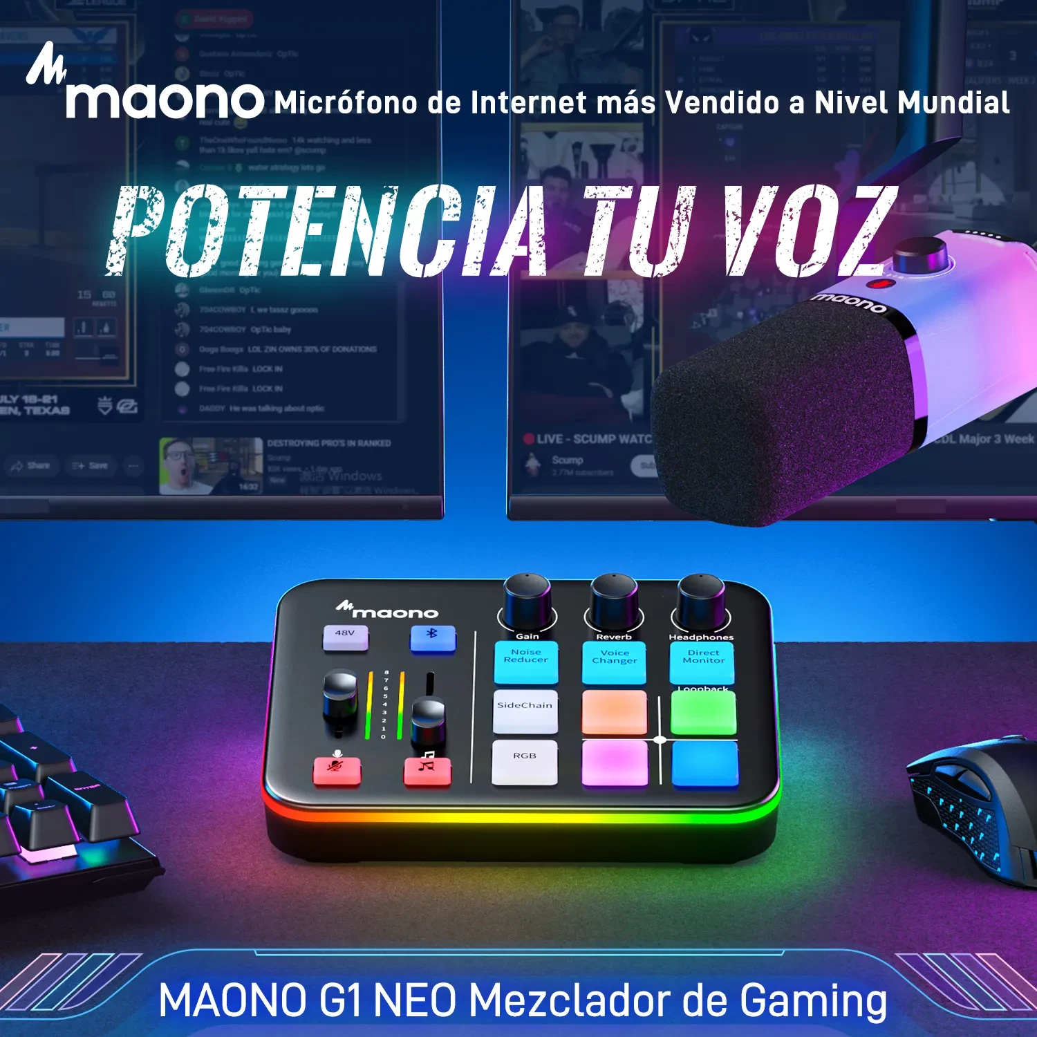 Mezclador de Audio para Streaming Gamer — foto 14
