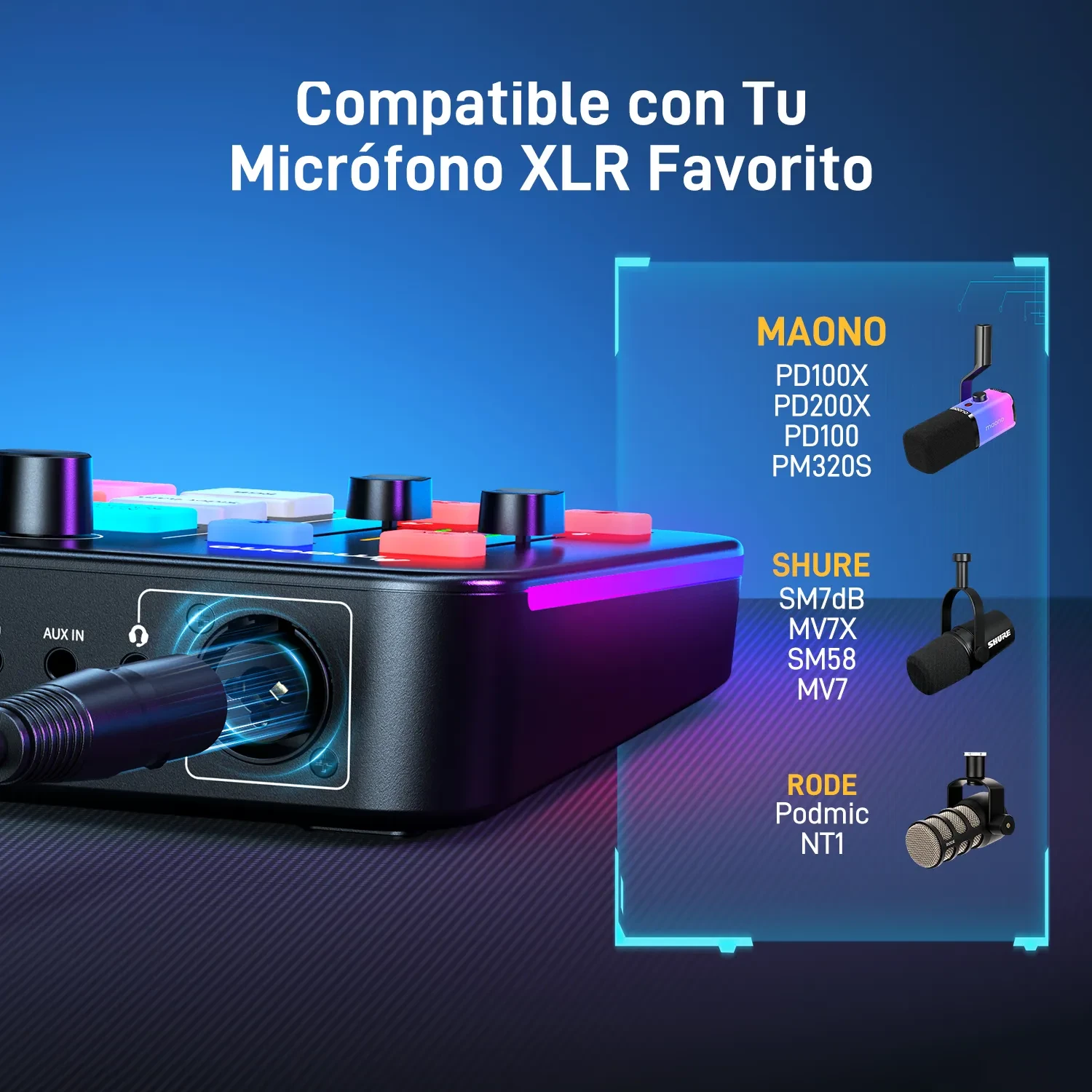 Mezclador de Audio para Streaming Gamer — foto 15
