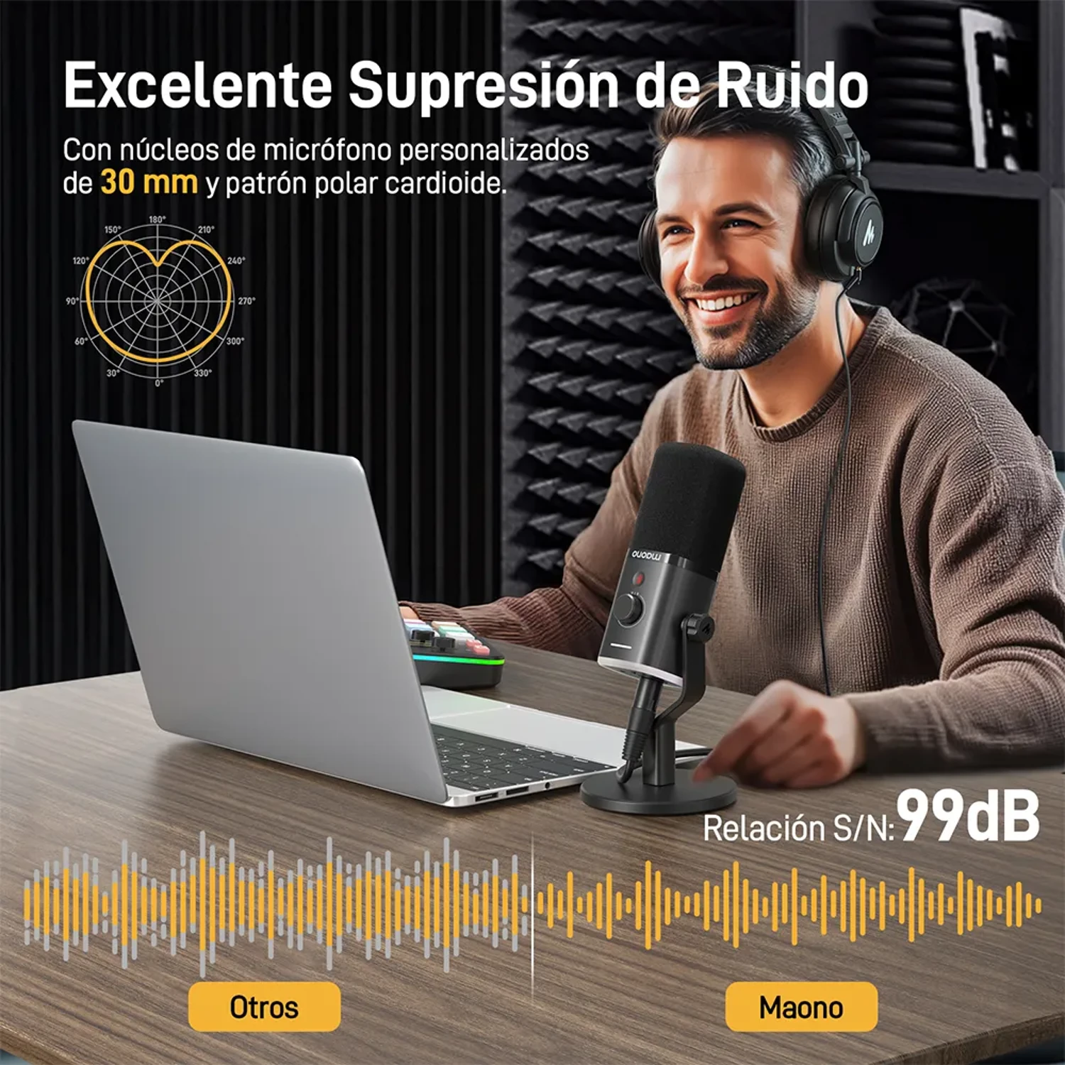 Microfono Dinamico Usb/xlr RGB — foto 4