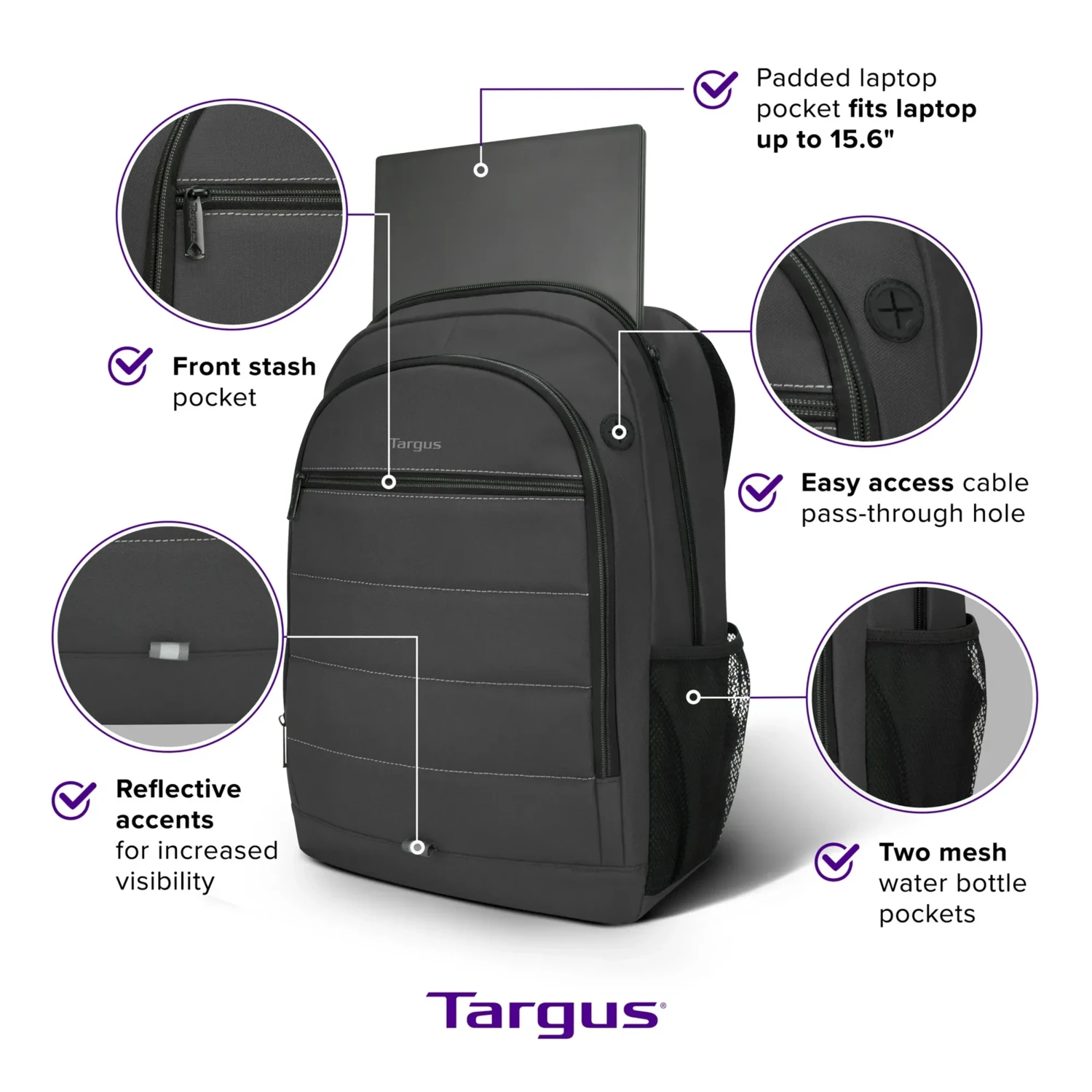 Mochila Targus Slate 15"-16" — foto 9