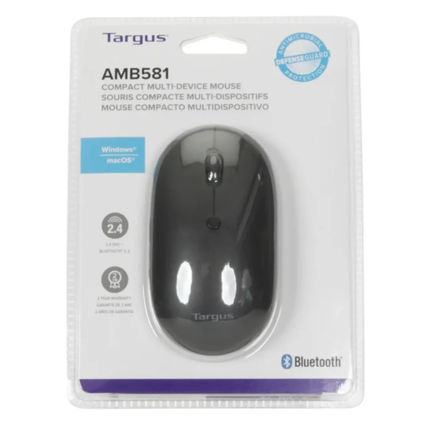Mouse Compacto Antimicrobiano Dual — foto 7