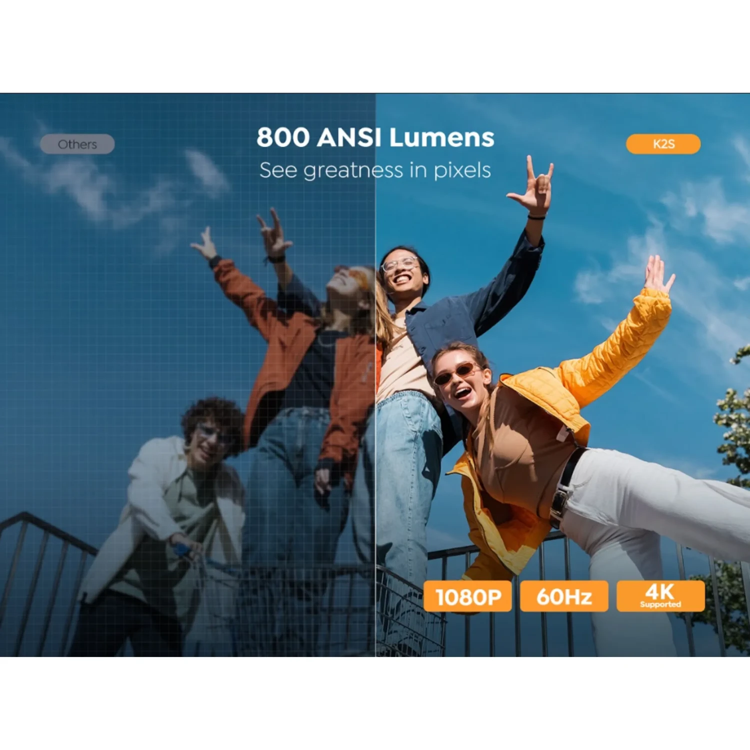 Proyector Yaber K2s 800ansi Lumenes — foto 13