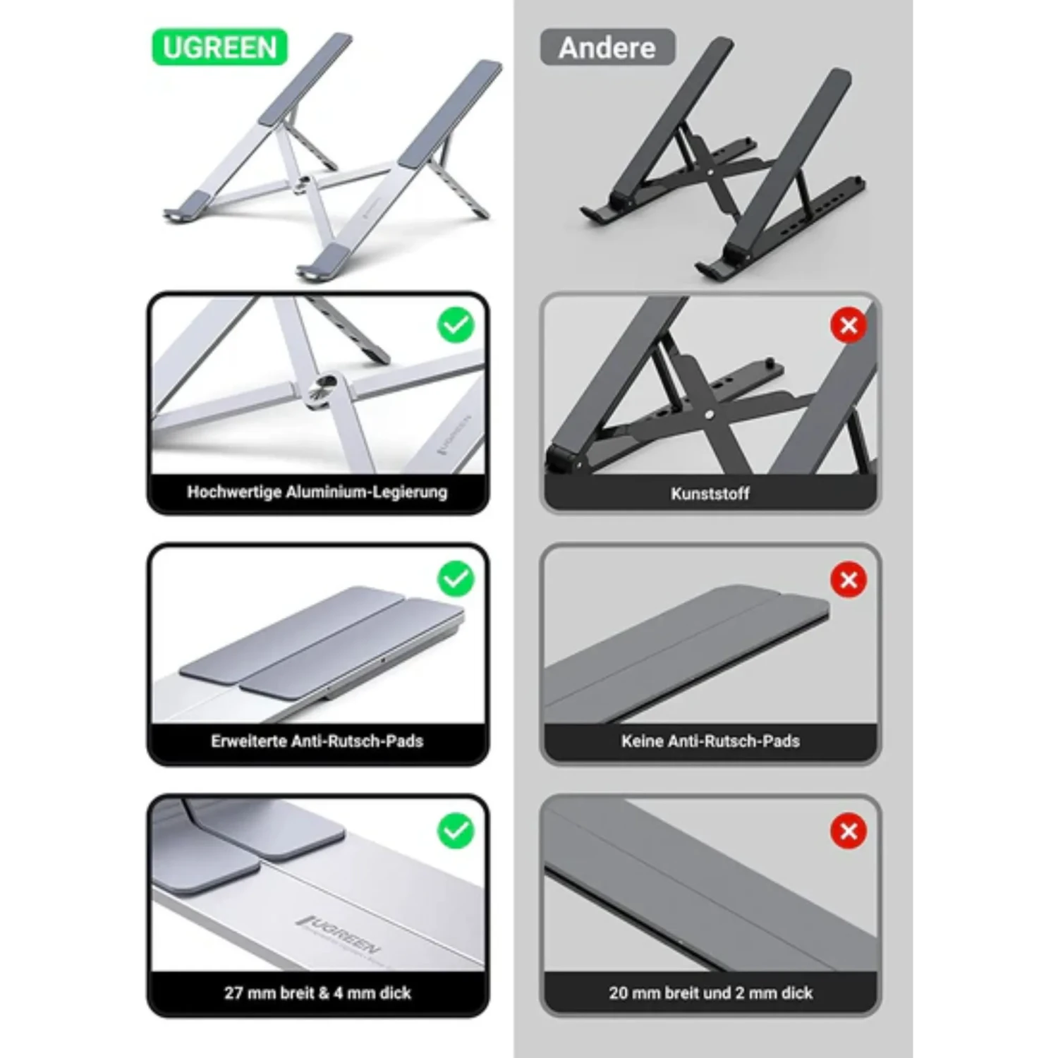 Soporte para Laptop de Aluminio — foto 5