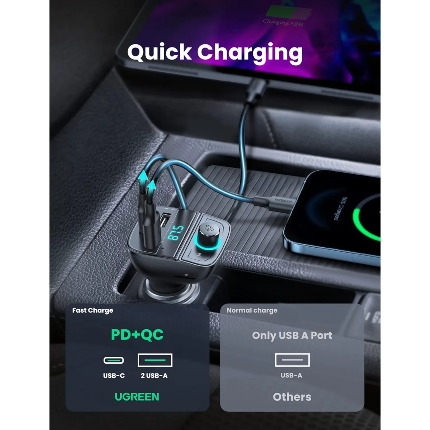 Transmisor Bluetooth 5.0 para Coche — foto 3