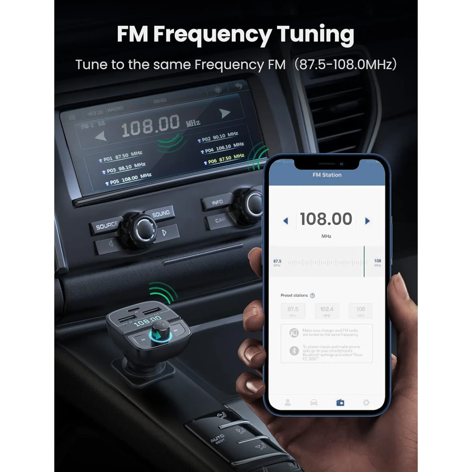 Transmisor Bluetooth 5.0 para Coche — foto 5