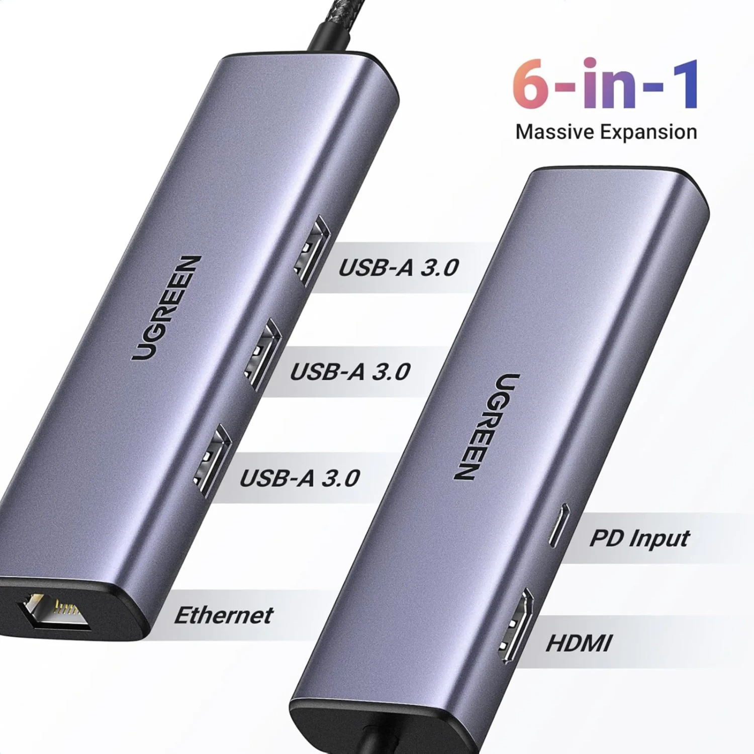Ugreen Revodok Hub Usb-c 6en1 — foto 2