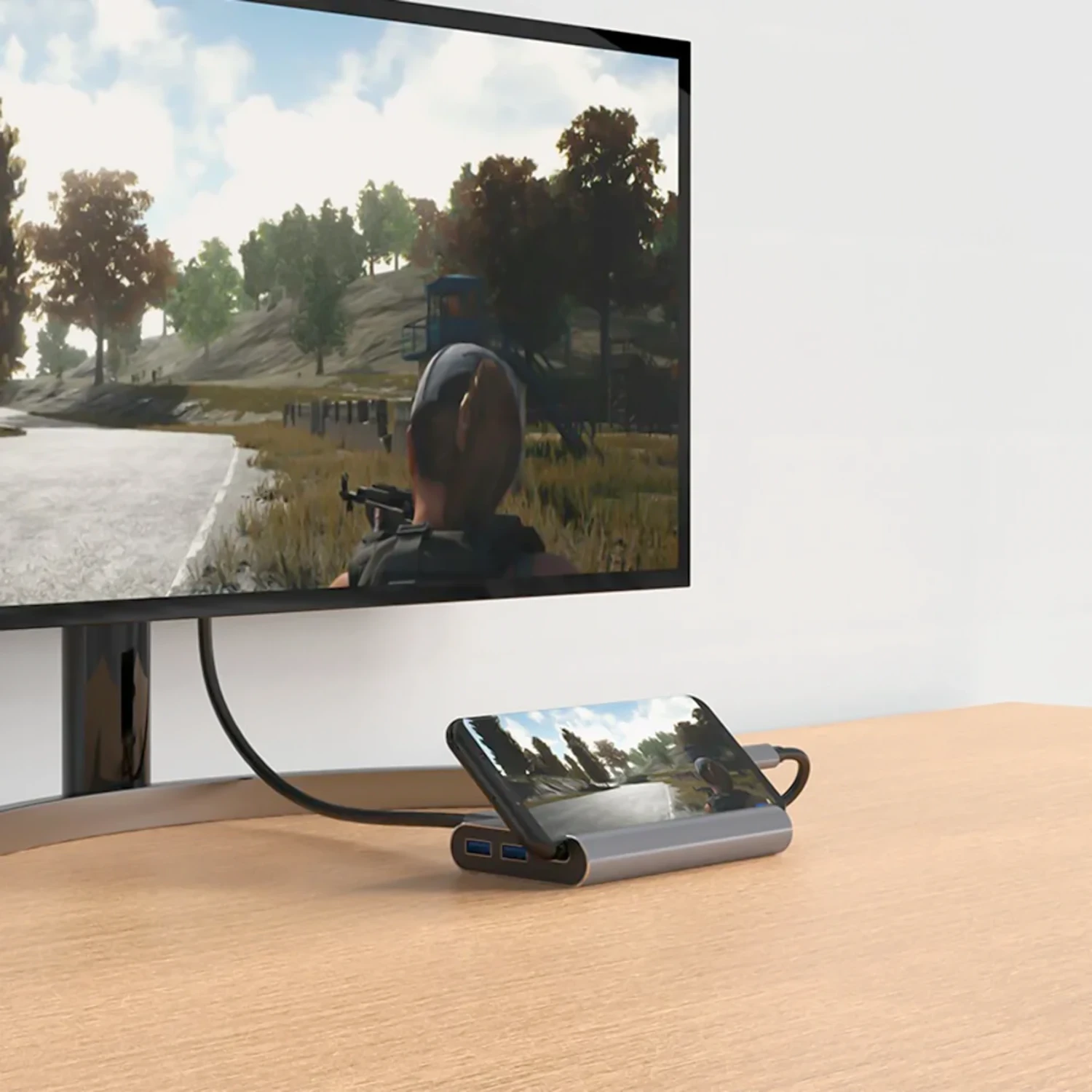Type-c TO Hub (usb 3) + PD + HDMI + VG — foto 3