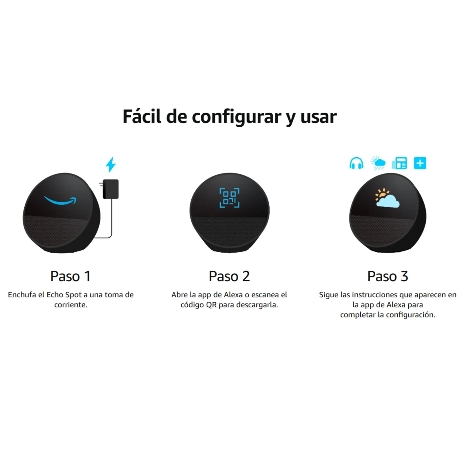 Amazon Alexa Echo Spot 2024 Negro — foto 8