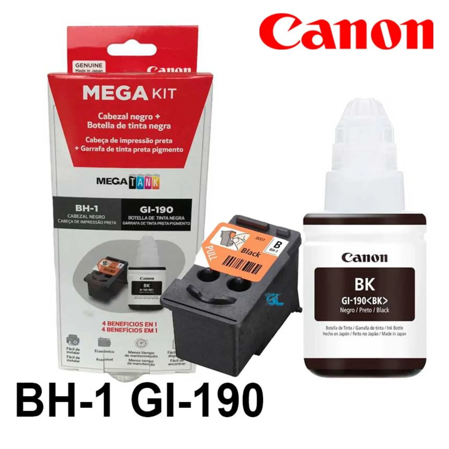 Cabezal Bh1+ Botella Gi-190 Negra Canon — foto 1