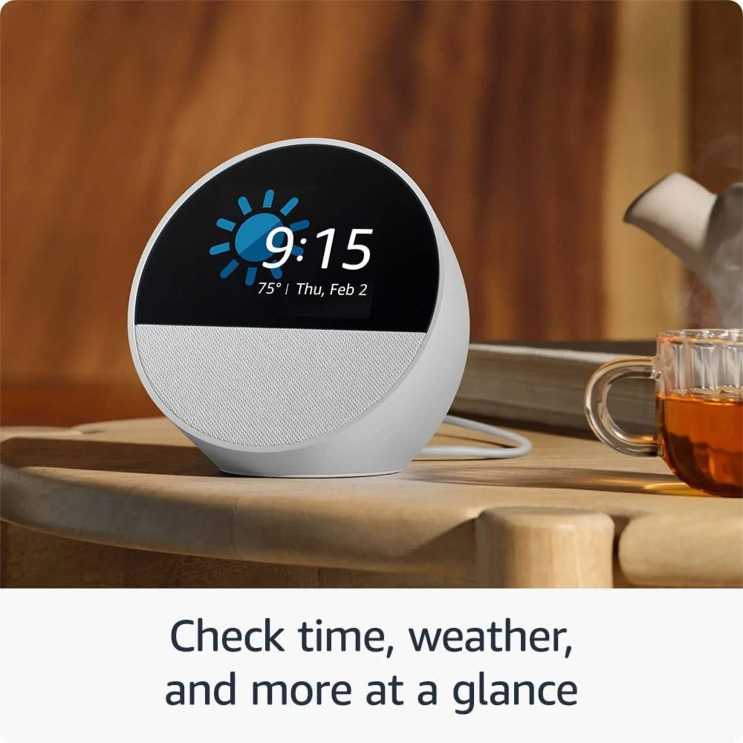 Amazon Alexa Echo Spot 2024 Blanco Glaci — foto 3