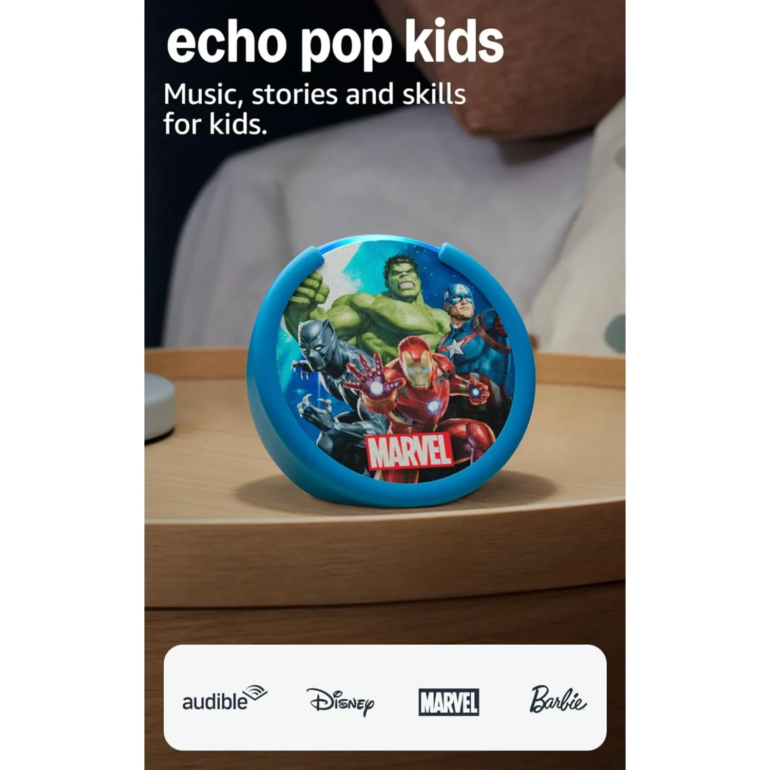 Amazon Echo Pop Kids Avengers Marvel — foto 2