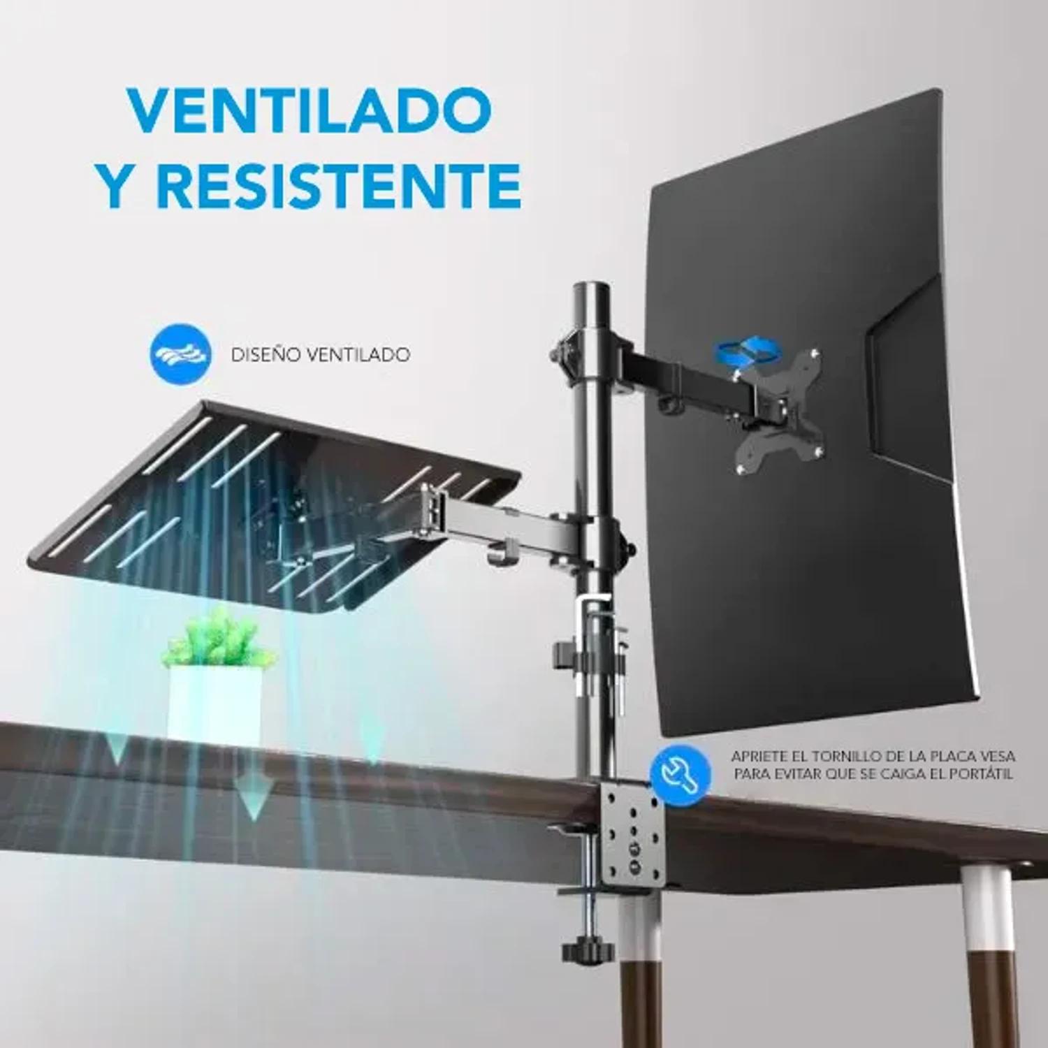 Soporte de Monitor de 27'' + Portatil — foto 2