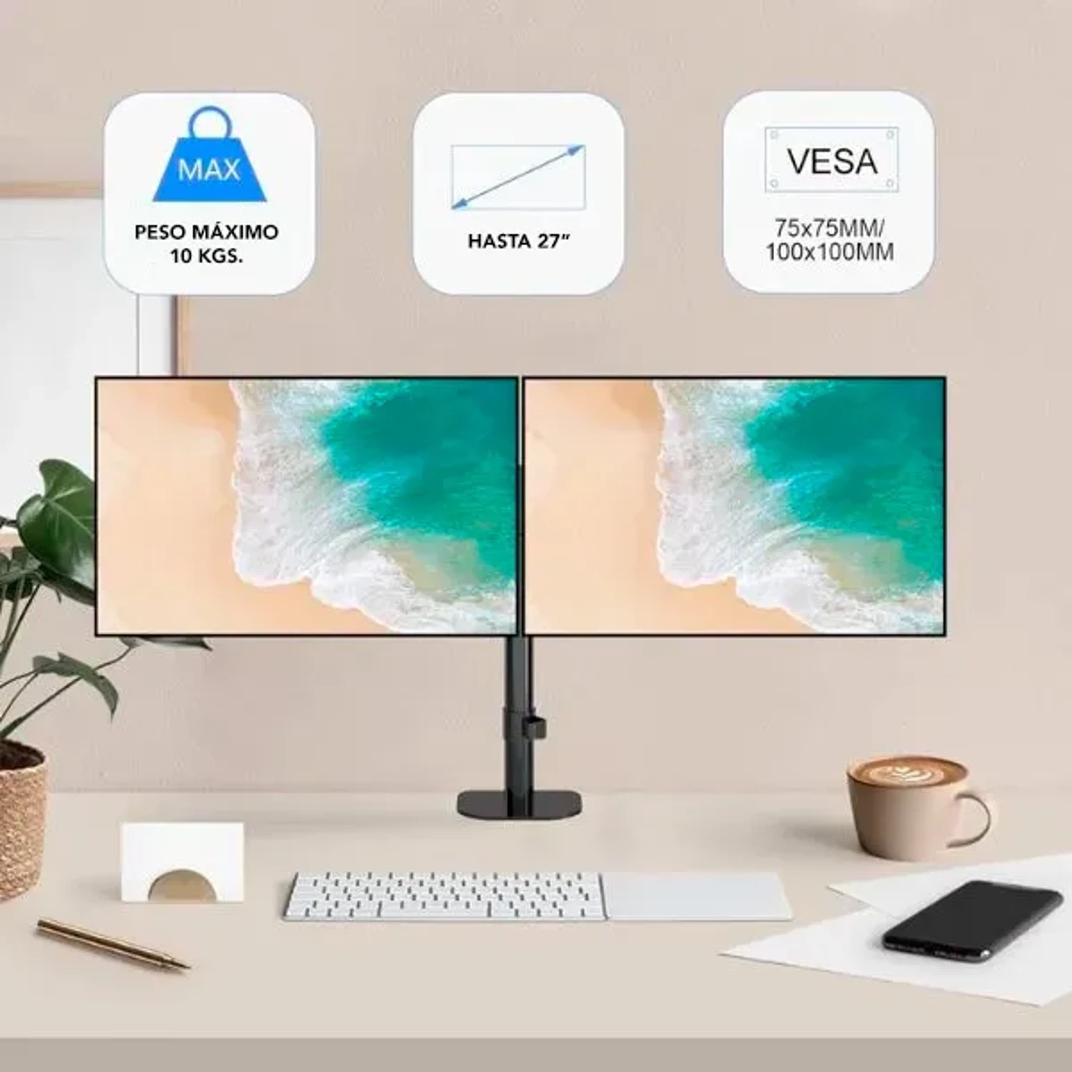 Soporte Doble para Monitores de 27'' — foto 10