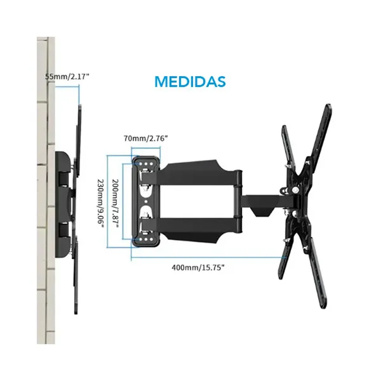 Soporte de TV 17"-55" Giro 180° — foto 7