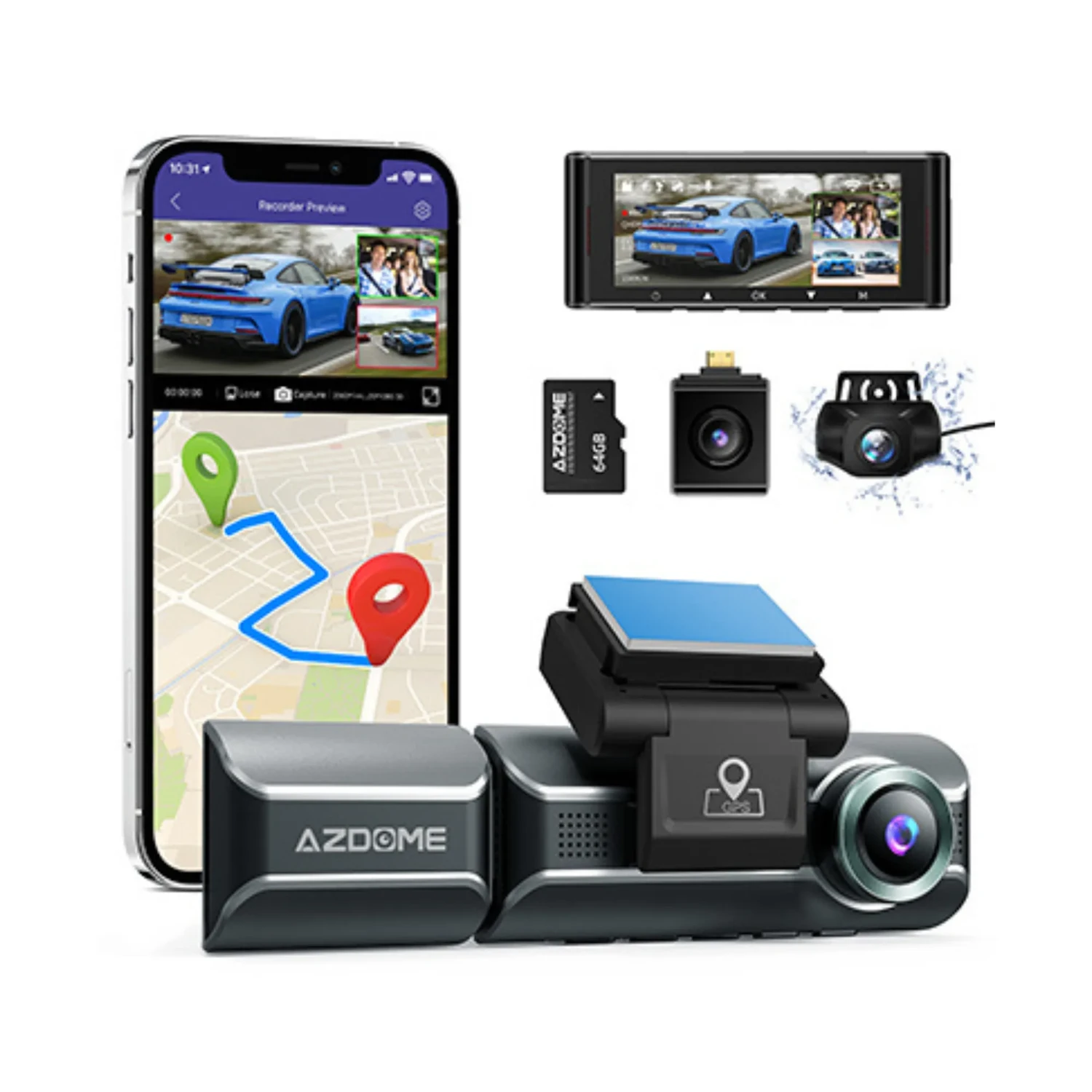Dash Cam 3ch 4K — foto 1