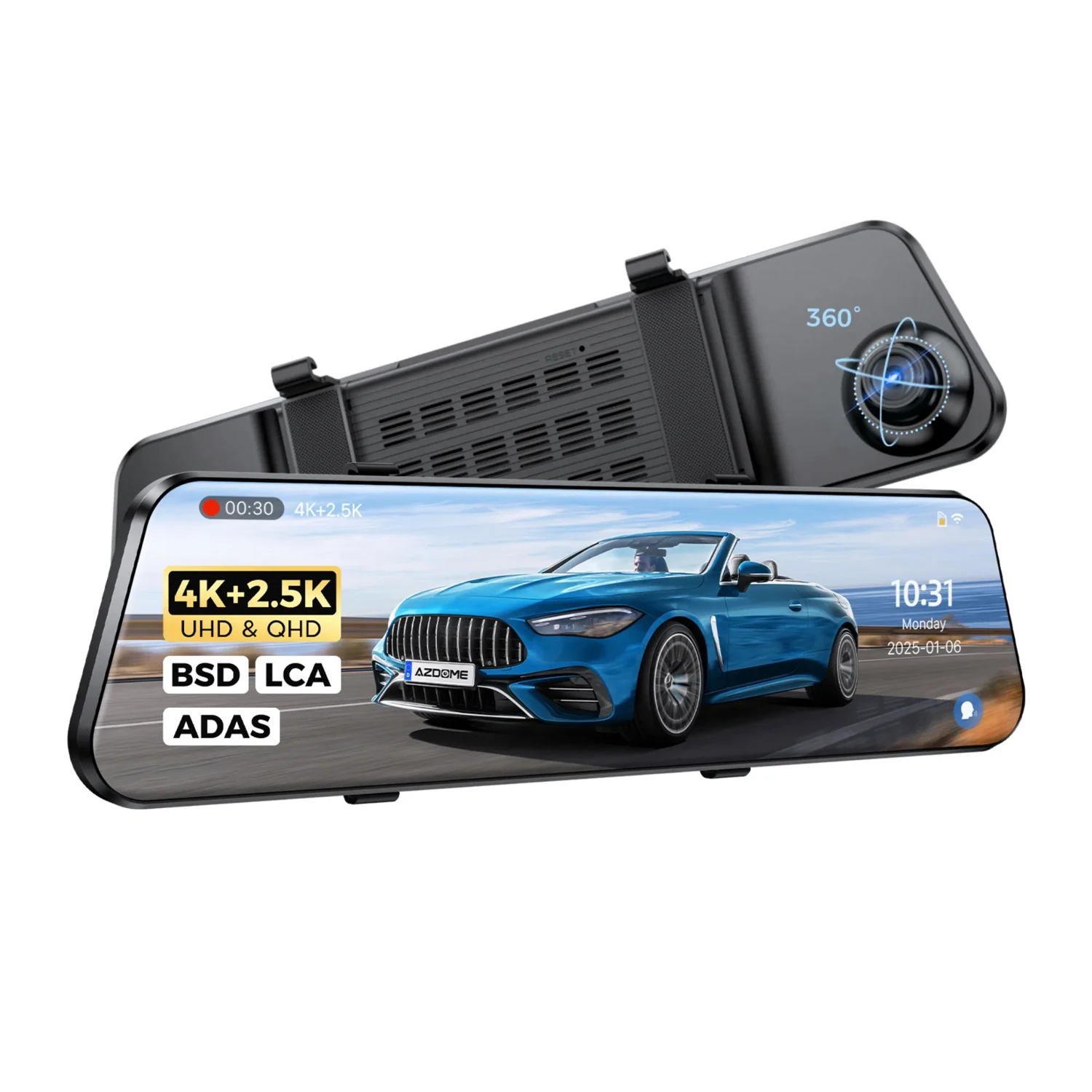 Dash Cam Tipo Retrovisor 4K — foto 2