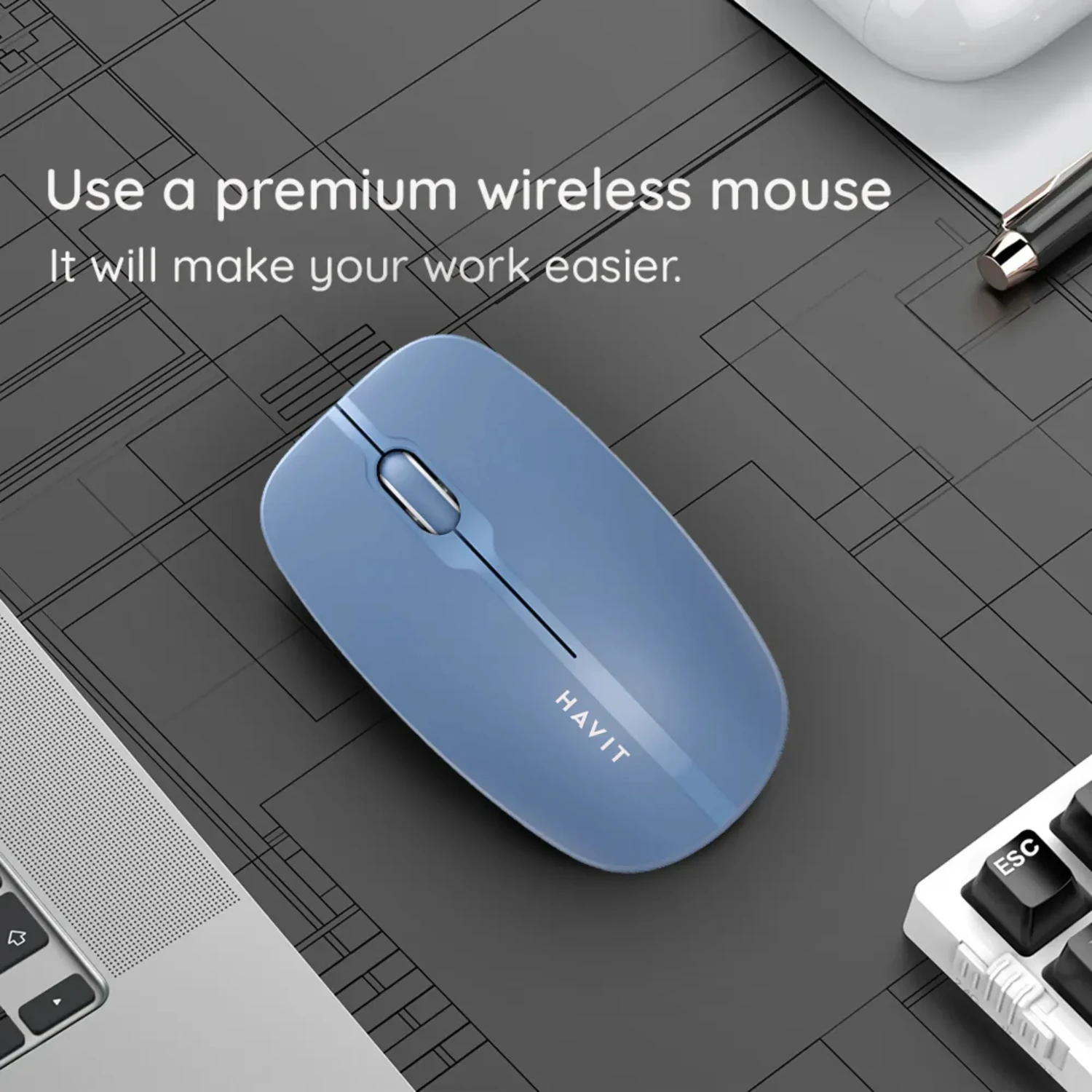 Mouse Inalambrico Conexion Dual — foto 5